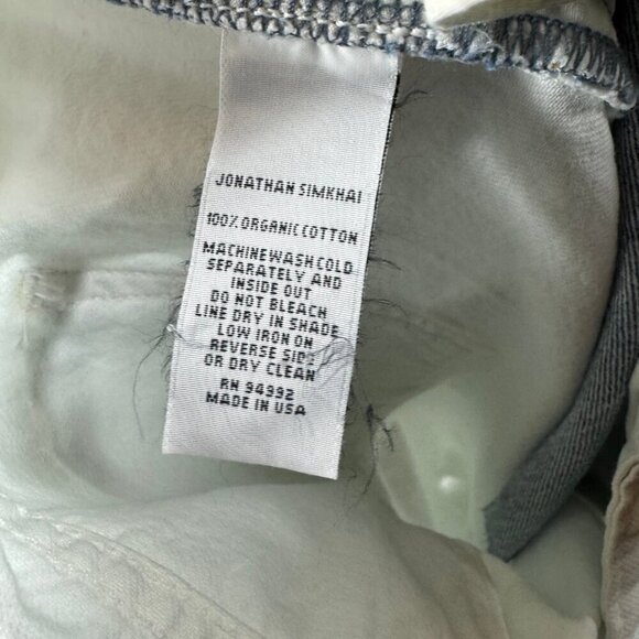 JONATHAN SIMKHAILeo High Rise Denim Shorts In Two-toned Pismo$195 - Picture 10 of 10